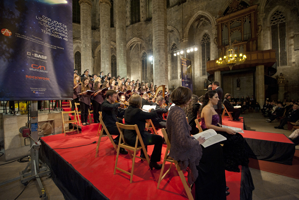 Concert de Nadal 2011 en Santa Maria del Mar. Grup de músic.